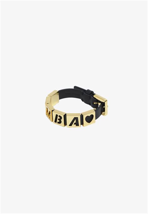 Bimba Y Lola Letters Bracelet Black Zalandode