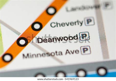 Deanwood Station Washington Dc Metro Map Stock Photo 541969123 ...