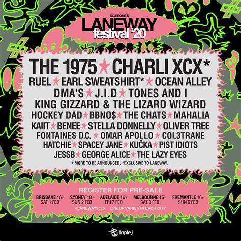 Laneway Line Up Of The Future Announced X Press Magazine