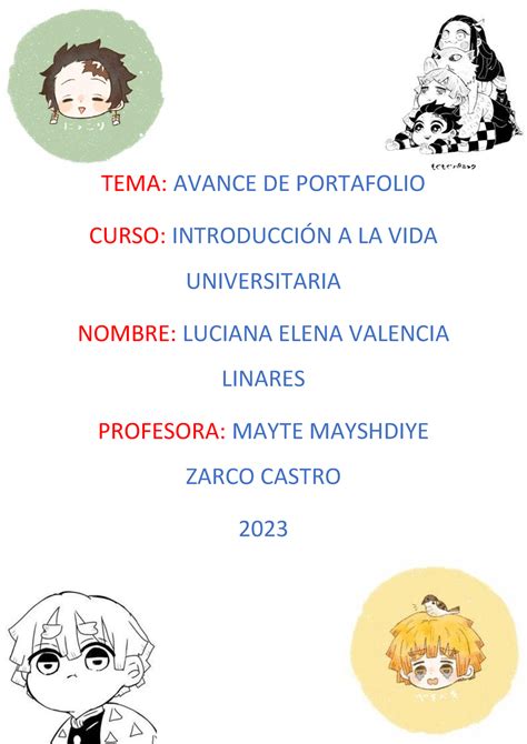 Avance DE Portafolio xaxsa Introducción a la vida universitaria