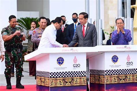 Sambut Ktt G Presiden Jokowi Resmikan Sejumlah Infrastruktur Di