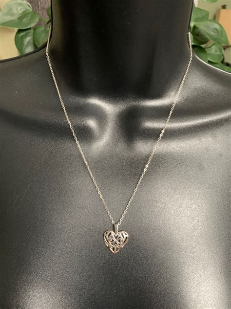 Sterling Silver Avon Heart Gem