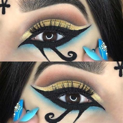 Egyptian makeup look Eyeliner look Eyeshadow look ميكب مكياج مصري