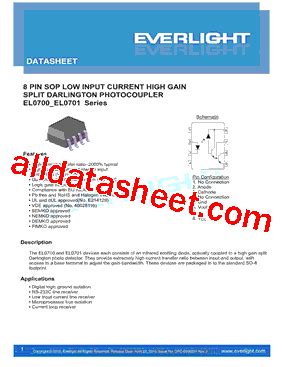 El Datasheet Pdf Everlight Electronics Co Ltd