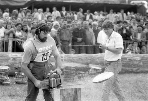 Photographes en Rhône Alpes 2e Championnat régional des bûcherons 1989