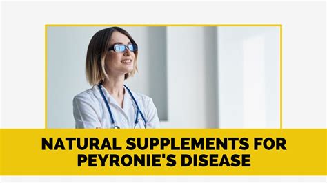 Natural Supplements for Peyronie's Disease