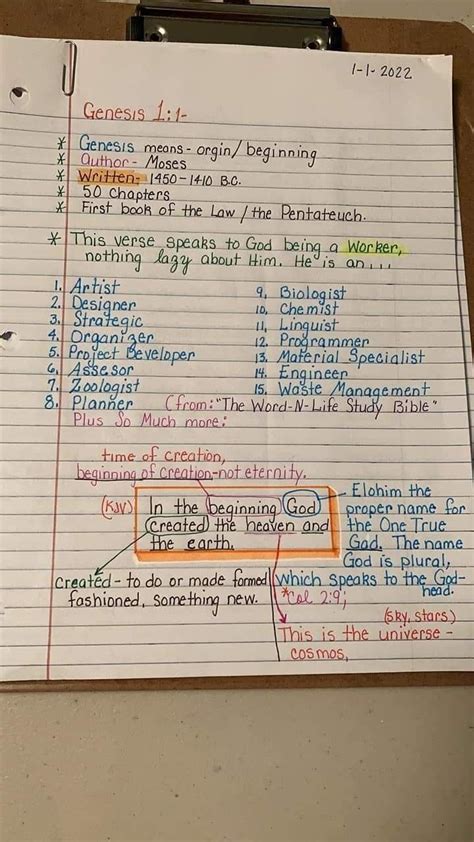 Pin By Monica Castillo On Bible Study Notes In 2024 Genesis Bible