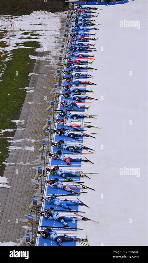 Oberhof Germany 19th Feb 2023 Biathlon World Championship Mass