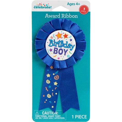 Way To Celebrate Blue Birthday Boy Badge