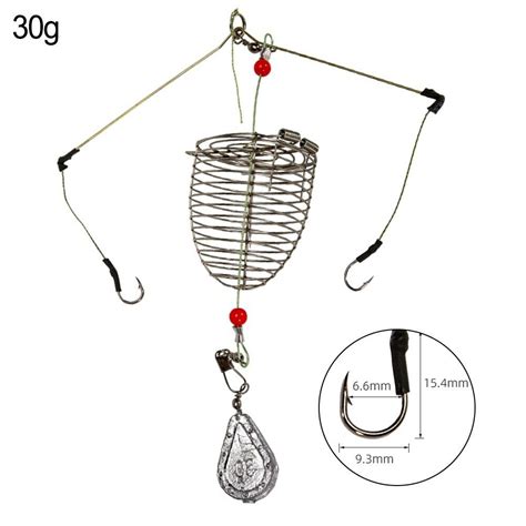 Bait Carp Fishing Feeder Fishing Baits Cage Hook Rig Set Sinking