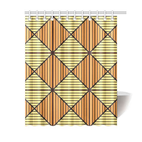 Geometric Triangle Pattern Shower Curtain 60x72 Id D346894