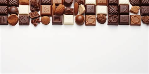 Premium Ai Image Chocolate Symphony Bars Arranged In The Corner On White