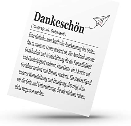 12er Set Dankeschön Karten A6 auf Leinenstrukturpapier Dankeskarten