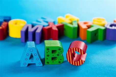 Premium Photo | Alphabet letters wooden close-up educational toys ...