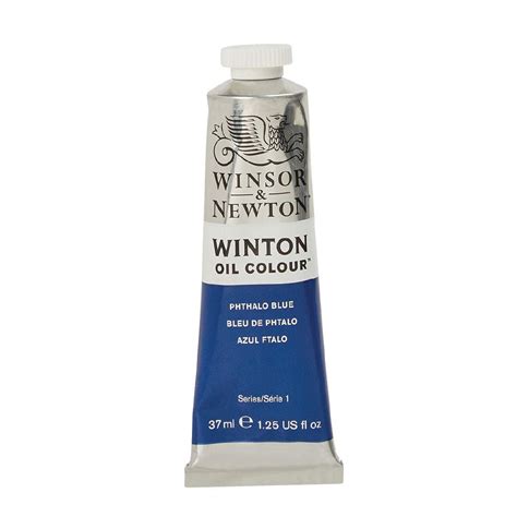 Winsor Newton Winton Oil Paint 37ml Phthalo Blue Mid Warehouse