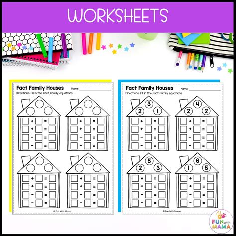 fact family printables 7