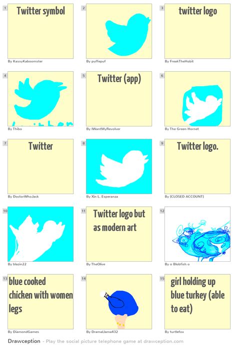 Twitter symbol - Drawception