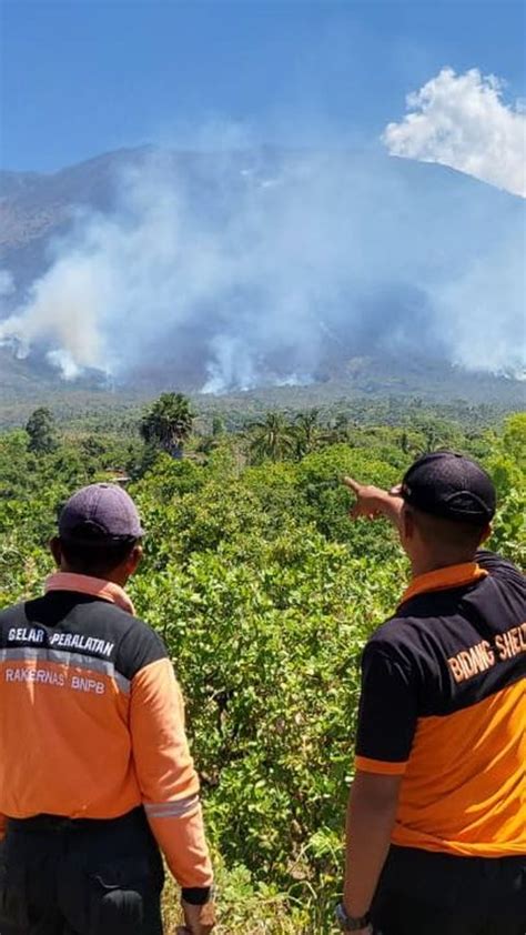 Kebakaran Terjadi Di Gunung Penanggungan Jalur Pendakian Ditutup