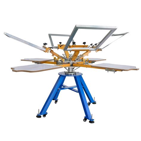 Color Station Manual Screen Printing Machine With Frames Toolots