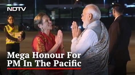 Watch Pm Modi Lands In Australia S Sydney For The Final Leg Of His