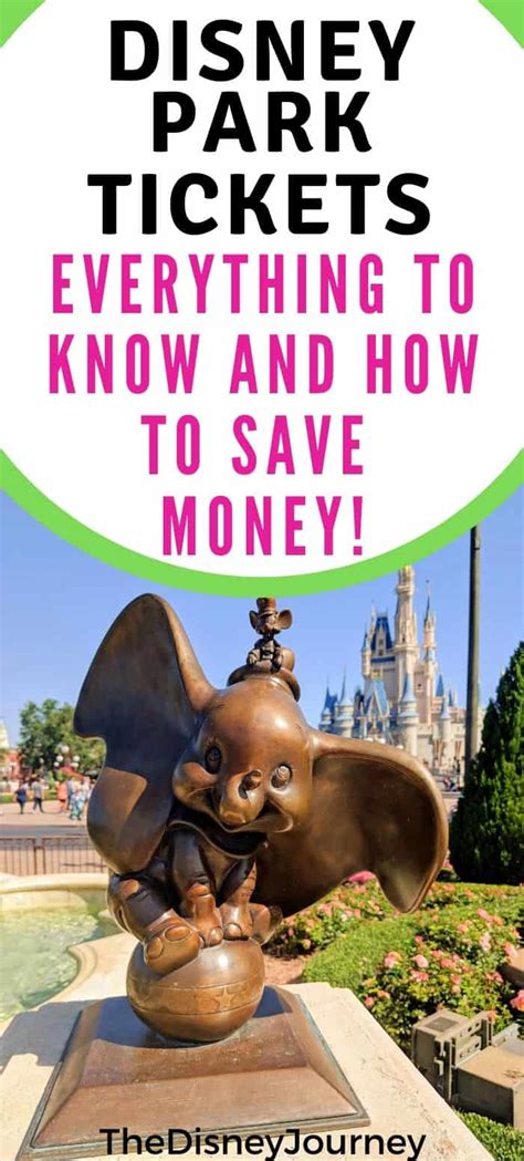 Disney World Park Tickets Guide And Tips The Disney Journey