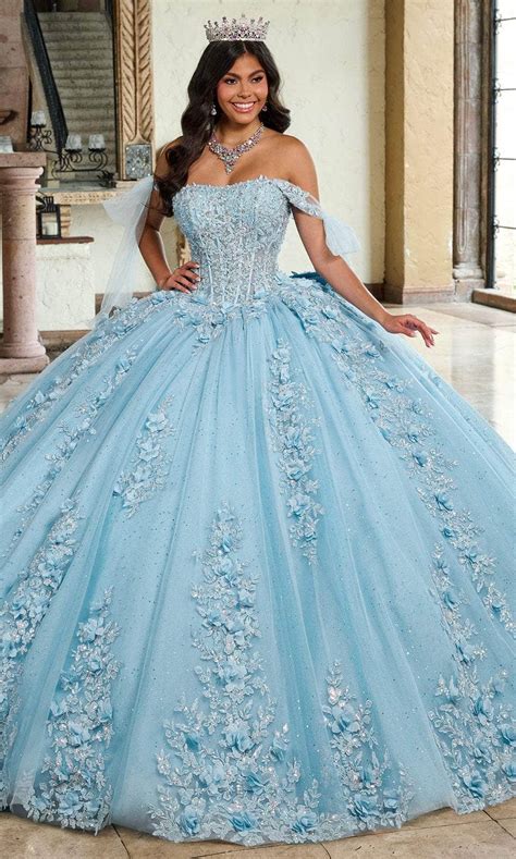 Rachel Allan Rq1132 Floral Embroidered Corse Bodice Ballgown Dress