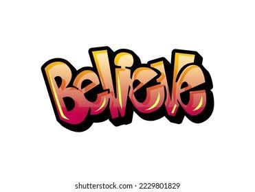 Believe Gradation Colour Mural Logo Vector Stock Vector (Royalty Free ...