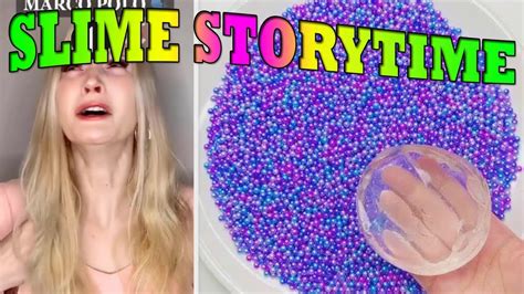 🎧satisfying Slime Storytime🎧 ️💛💚tiktok Compilations Part 46 Youtube