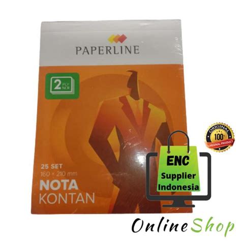 Jual Paperline 10 Buku Nota Kontan Besar 2 Ply Rangkap 2ply Paperline