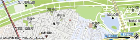 大阪府大阪市旭区赤川4丁目7 14の地図 住所一覧検索｜地図マピオン