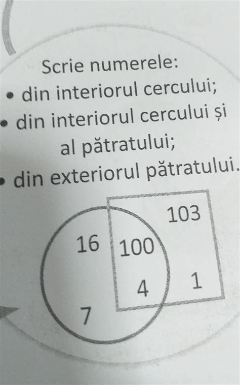 Scrie Numerele Din Interiorul Cercului Din Interiorul Cercului Ial