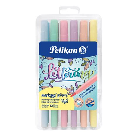 Markana Pincel Pelikan 12 Colores Pastel Comsucre Online