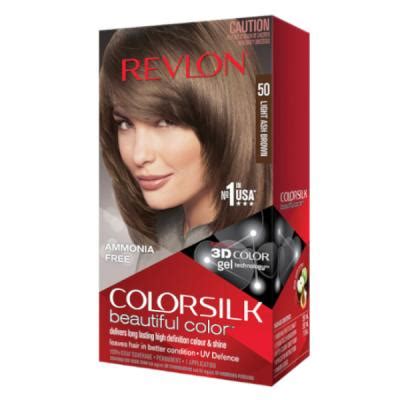 Revlon Colorsilk Coloration Permanente N50 Châtain Cendré Clair Soin