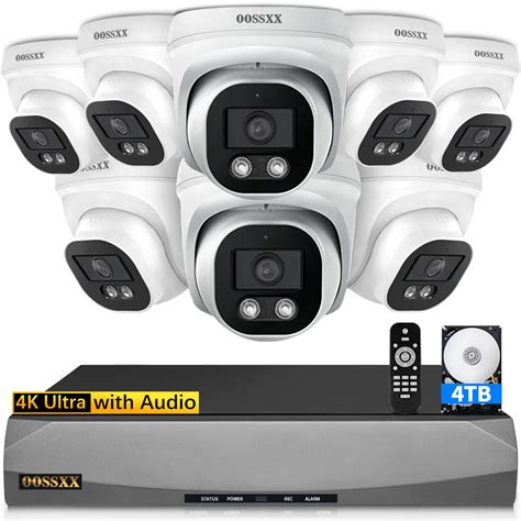 Oossxx K Megapixel Ultra Wide Angle With Audio Poe Dome