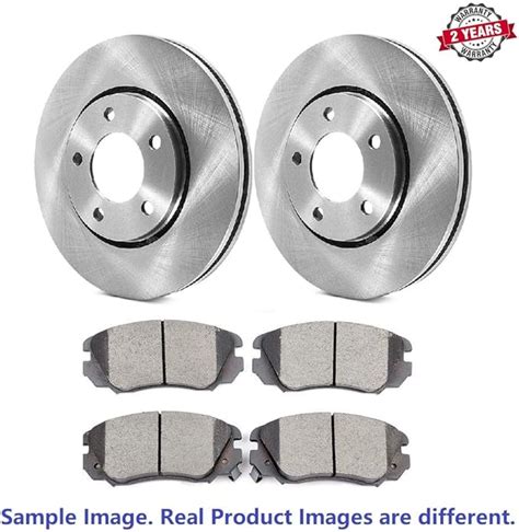 Front Disc Brake Rotors And Ceramic Brake Pads For Hyundai Santa