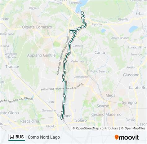 Linea Bus Orari Fermate E Mappe Como Nord Lago Aggiornato