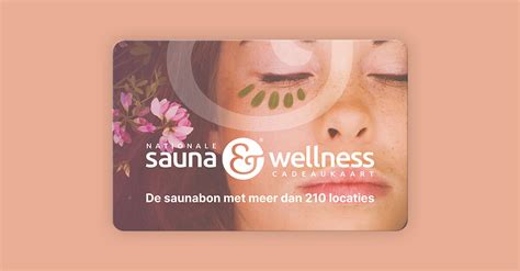 Nationale Sauna And Wellness Cadeaukaart Genieten Cadeaukaartnl