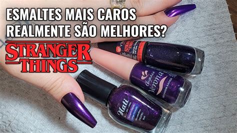 COMPARAÇÃO DO ESMALTE STRANGER THINGS DA IMPALA OUTRAS MARCAS MAIS