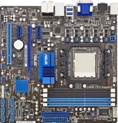 Характеристики Материнская плата ASUS M4A88T-M/USB3, SocketAM3, AMD ...