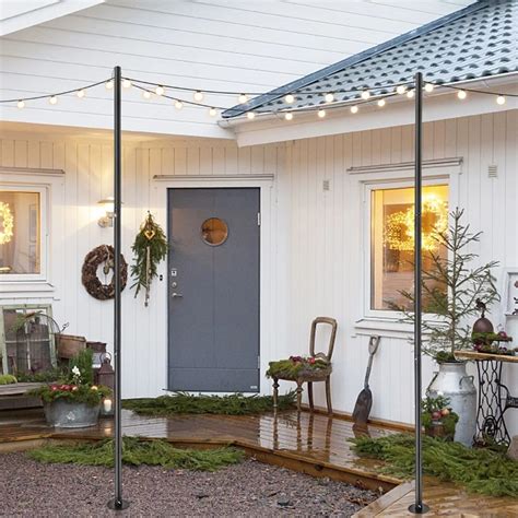 How To Install String Light Poles In Your Backyard Storables