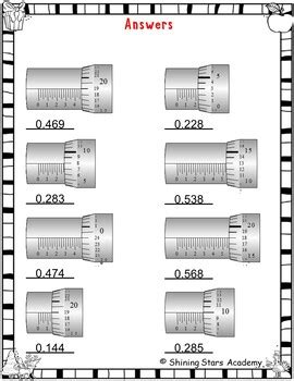 What Is The Reading On Micrometer Measurement Worksheet Math Problems