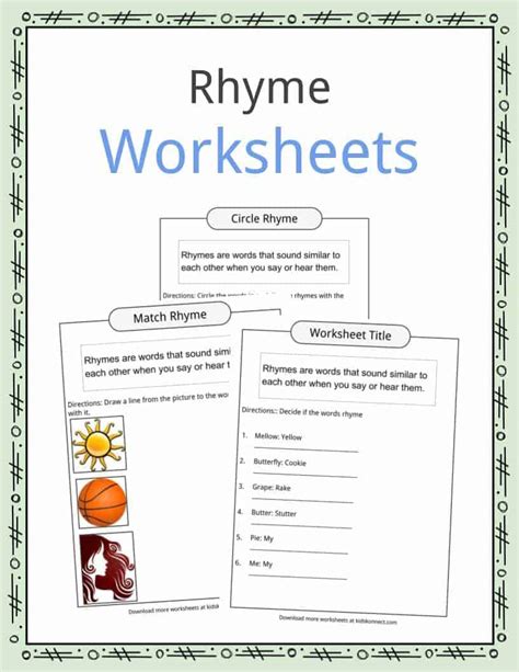 Rhyme Scheme Worksheet Pdf With Answers