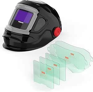 Yeswelder Large Viewing Flip Up Design Auto Darkening Welding Helmet