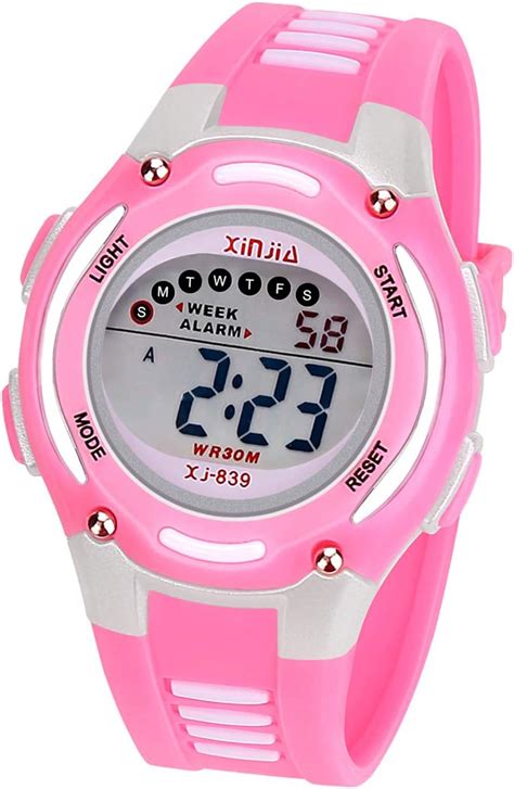 Ayybboo Montre Enfant Lumi Res De Couleur Montre Pour Fille Gar On