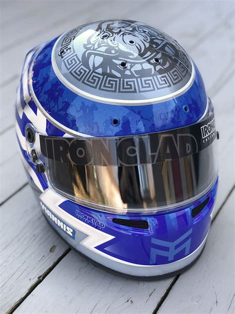 Ancient Greece Kart Helmet – Ironclad Custom Paint