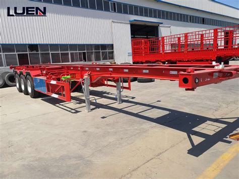 Luen Tri Axle Ft Container Chassis Skeleton Skeletal Truck Tractor