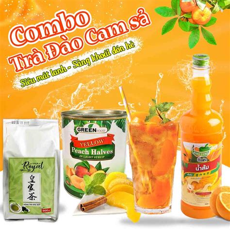 Combo TrÀ ĐÀo Cam SẢ Giải Nhiệt Mùa Hè