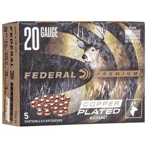 Federal P2563B Premium Vital Shok 20 Gauge 2 75 20 Pellets 3 Buck Shot