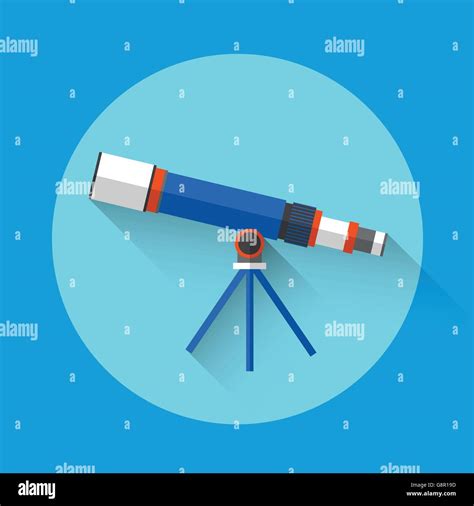 Telescope Astronomy Science Icon Stock Vector Image And Art Alamy