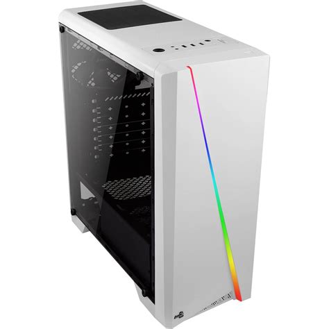 AeroCool Cylon Mit Sichtfenster Midi Tower Ohne Netzteil Weiss Midi